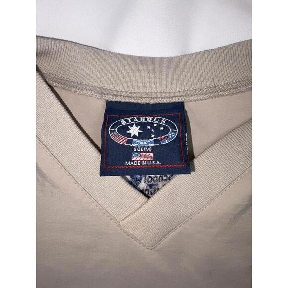 Seton Hall Nylon Golf Vest M Khaki Vtg Made in USA, Grandpa - Picture 4 of 8